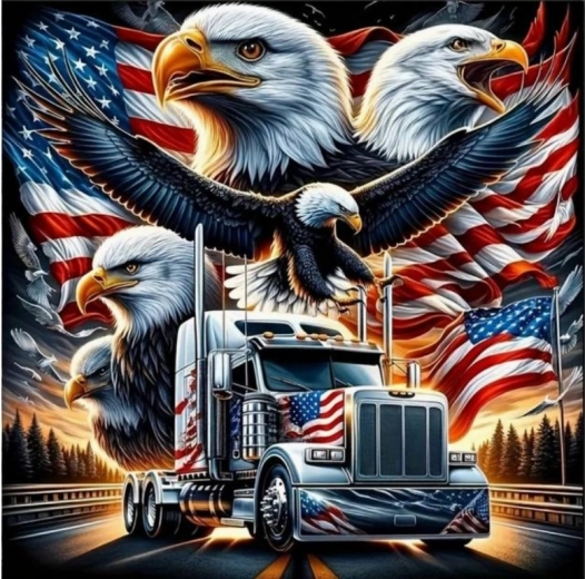 Norimpex pictură cu diamante Camion american 30 × 40 cm