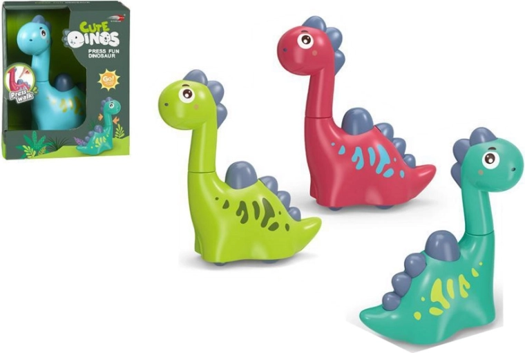 Jucărie amuzantă pentru cei mici – dinozaur Press & Go