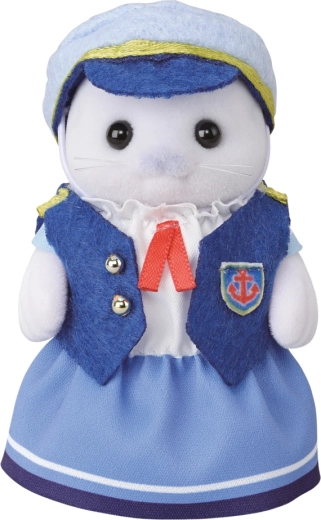 Figurina mămicii-focă Amory în costum de marinar