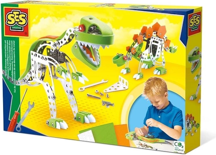 SES Creative set de construcție metalic dinozauri