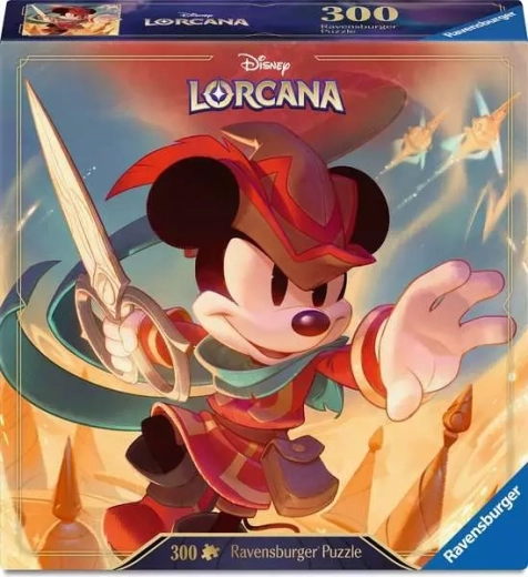 Puzzle Ravensburger Disney Lorcana: Mickey Mouse – croitorul curajos, 300 de piese