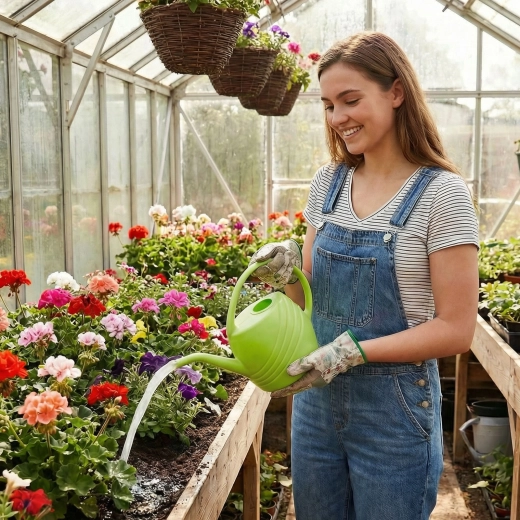 Stropitoare verde din plastic pentru udare, 1,45 l