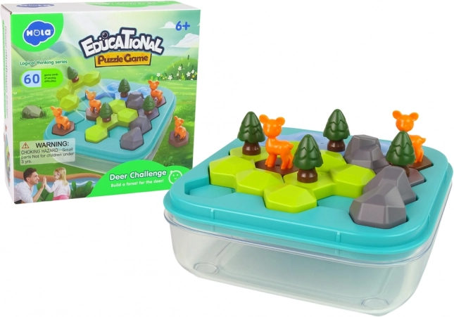 Joc Educațional Puzzle Animale din Pădure