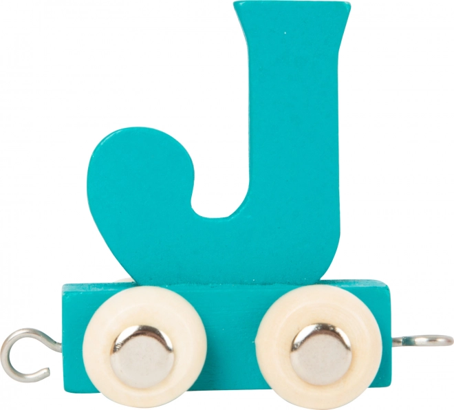 small foot trenuleț din lemn – alfabet colorat litera J