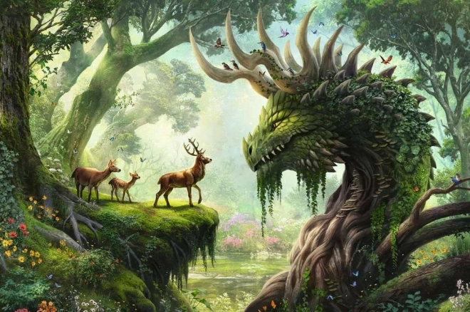 Puzzle Dragonul Pădurii Ravensburger 3000 Piese