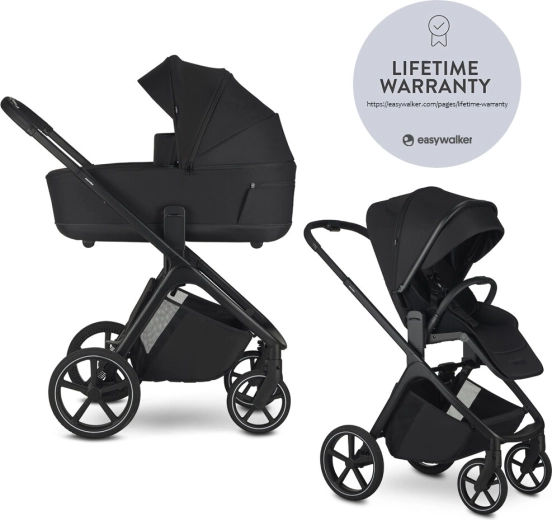 Cărucior combinat Easywalker Zoey Pure Black