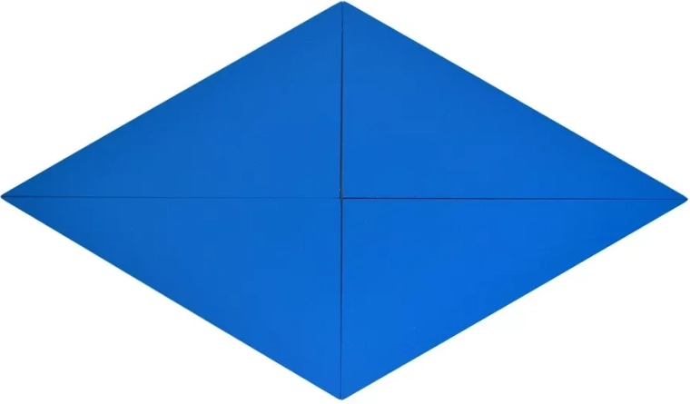 Piese geometrice albastre pentru compunerea modelelor