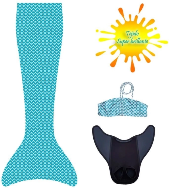 Coada de sirenă Aquaris pentru înot Brise + Bikini