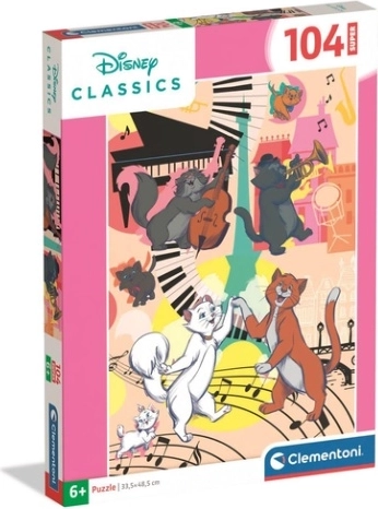 Puzzle Clementoni Super Aristocats 104 piese