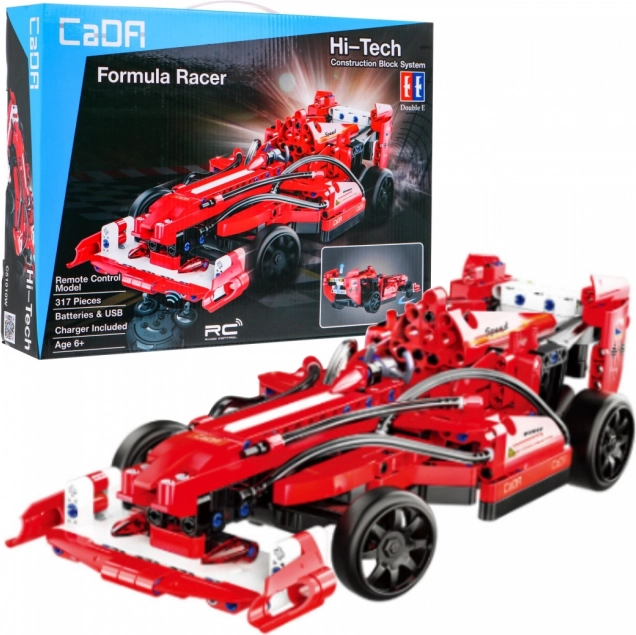 Set de construit mașina de curse RC, 317 piese pentru copii 6+