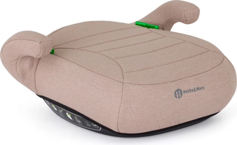 Petite&Mars înălțător auto Zuno tan brown pentru copii 125–150 cm