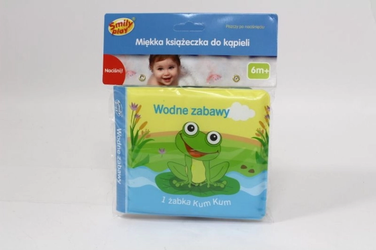 SmilyPlay cărticică moale cu piuit pentru baie, cu animăluțe