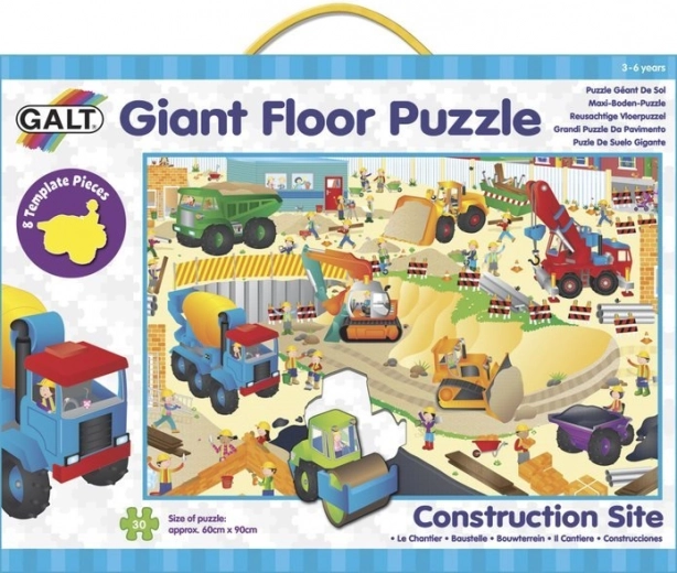 Galt puzzle uriaș pentru podea Șantier 30 piese