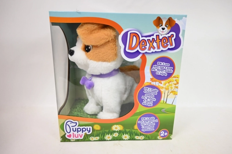 TMT PuppyLuv cățeluș interactiv Dexter (Jack Russell Terrier)