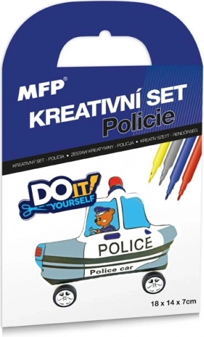 Set creativ Poliție Mașină Gonflabilă