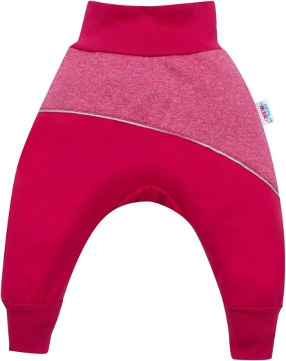 Pantaloni softshell pentru bebeluși, roz, mărimea 68 (4–6 luni)