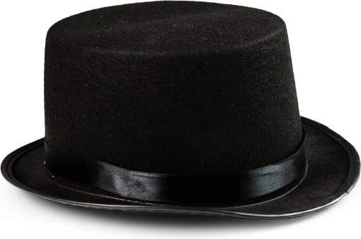 Cilindru negru elegant pentru adulți