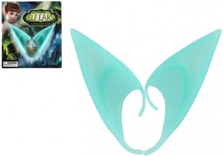 Urechi de elf din latex 12 cm – turcoaz, accesoriu pentru carnaval