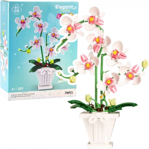 Set de construcție Orhidee Elegantă 718 Piese