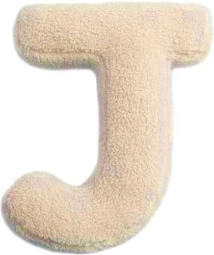 Mealini literă de pluș J, crem - 1 bucată