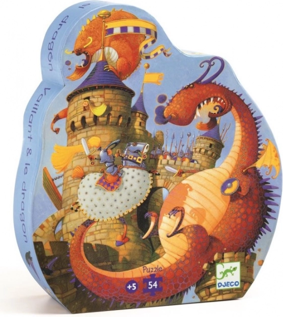 DJECO Puzzle Bătălia Dragonului 54 piese