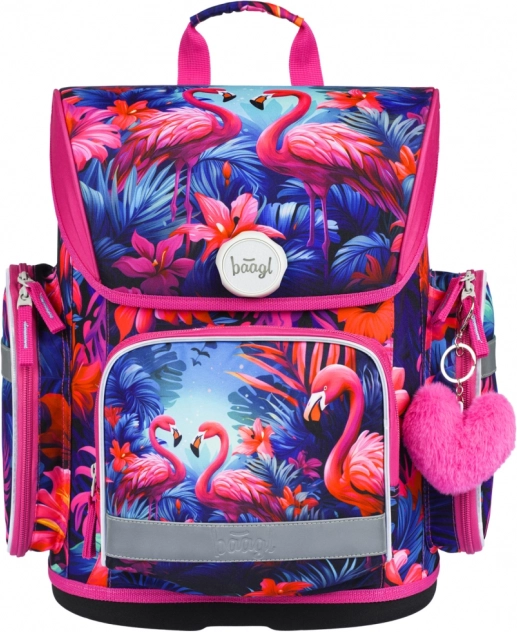 ghiozdan școlar baagl ergo flamingo