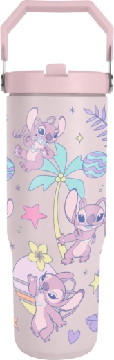 Cană de voiaj cu mâner Lilo și Stitch – Angel 850 ml