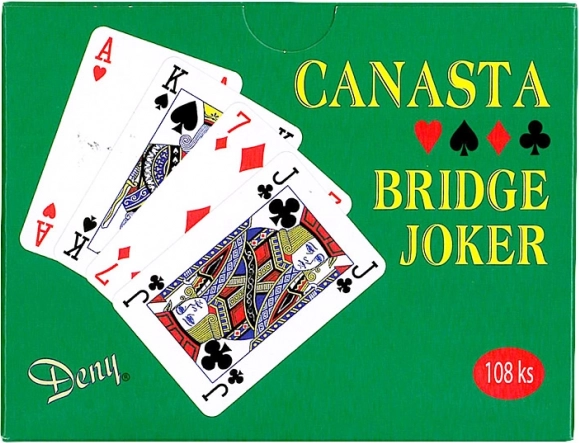 Cutie de cărți Canasta 108 buc