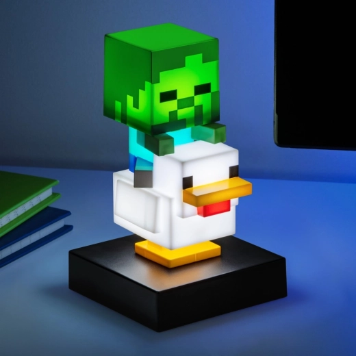Minecraft Icon Light – lampă Chicken Jockey