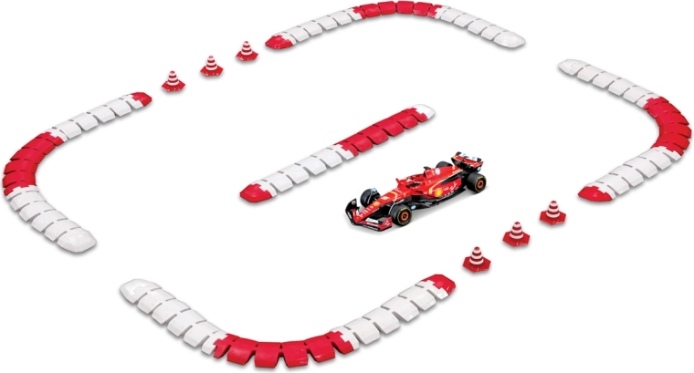 Maisto RC Ferrari SF-24 Charles Leclerc cu pistă de curse, scară 1:41