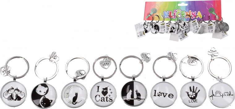 Breloc Viața Pisicii rotund