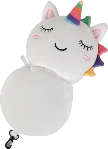 Perna de călătorie cu mască de dormit, unicorn