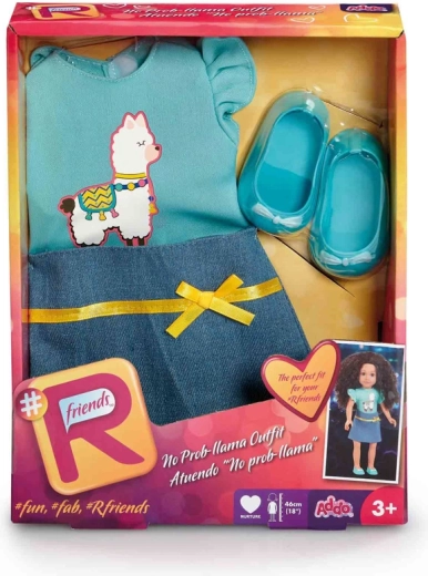 Ținută pentru păpușă cu fustă și tricou