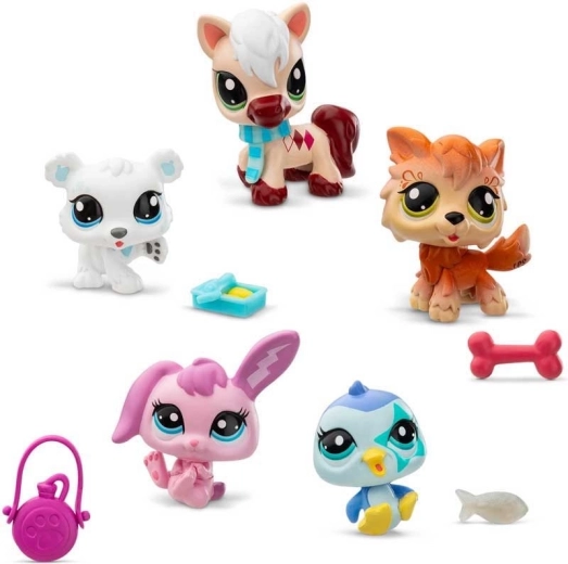 Hasbro Littlest Pet Shop set de iarnă cu animăluțe 5 buc