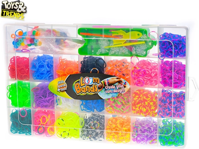 Toys&Trends set mare pentru împletit brățări din elastice, 5600 buc.