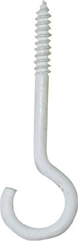 Cârlig pentru candelabru 80 × 4,5 mm, alb (10 buc.)