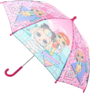 Umbrelă automată cu motiv păpuși L.O.L.