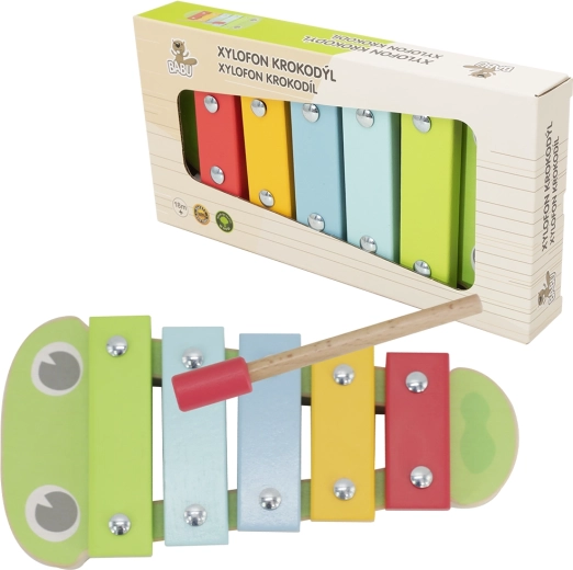 Babu xilofon pentru copii crocodil