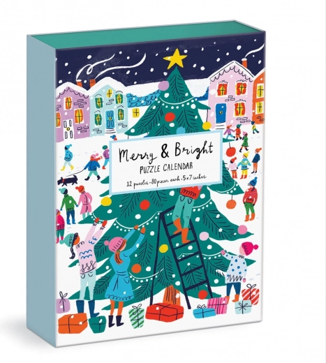 Calendar Advent Merry & Bright Puzzle