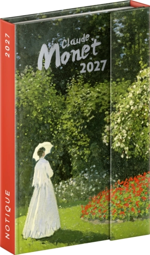 Agenda săptămânală magnetică Notique Claude Monet 2027, 11 × 16 cm