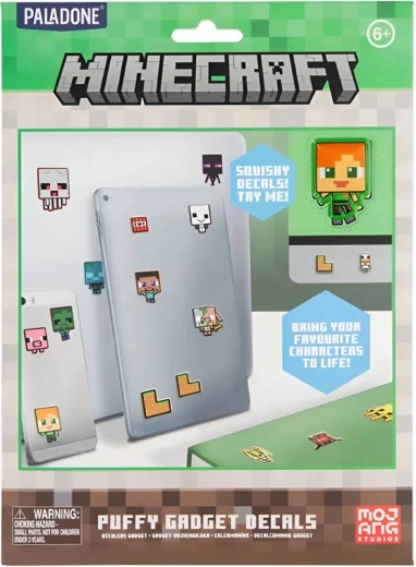 Stickere din vinil 3D puffy Minecraft - 60 buc.