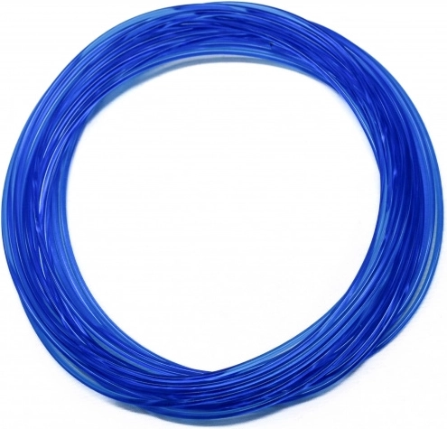 Filament PLA albastru transparent 5 m