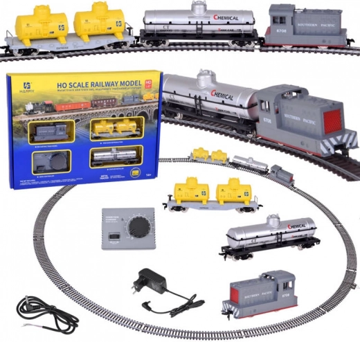 circuit feroviar electric cu unitate de comandă – tren de marfă cu cisterne H0