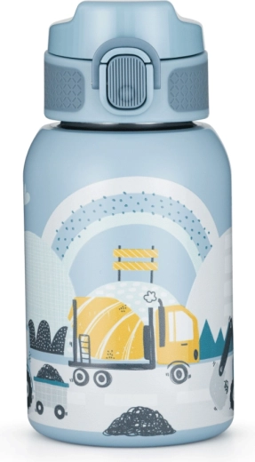 Petite&Mars sticlă termo din inox cu pai 350 ml work zone 12m+