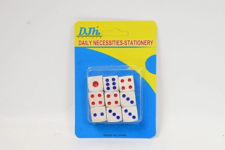 Zaruri de joc – set 8 buc. roșu-albastre