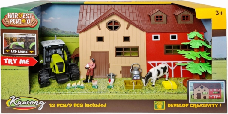 Set de fermă cu tractor cu lumină și sunet