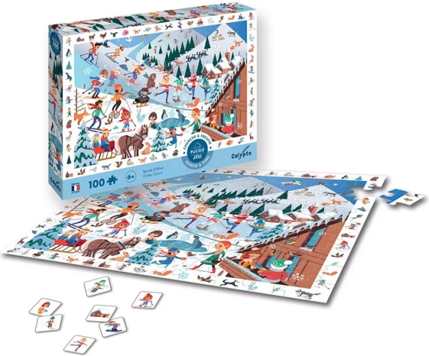 Puzzle Sentosphere sporturi de iarnă 100 piese