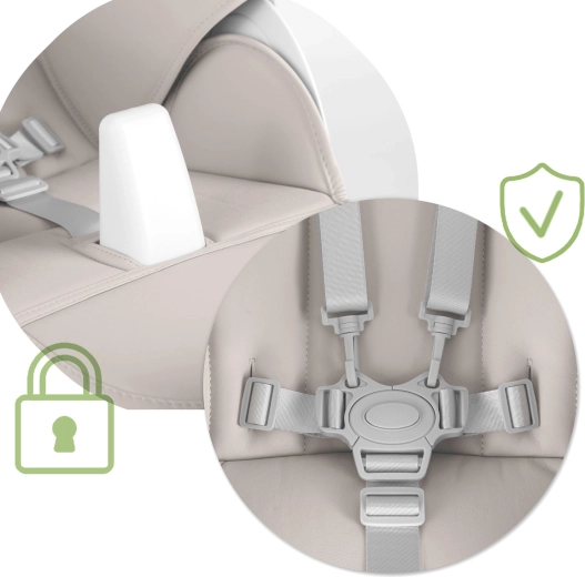 Siguranța pe primul loc: centură în 5 puncte și construcție stabilă