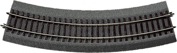 Șină curbă Roco Line R3 cu balast