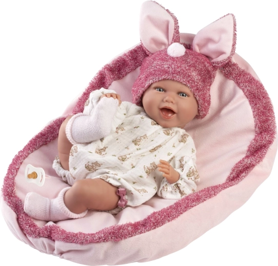Păpușă realistă bebeluș Llorens New Born cu sunete, 42 cm